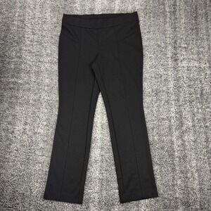 Rafaella Classic Women's 8P Black Polyester Stretch Pocketless Leggings Pants